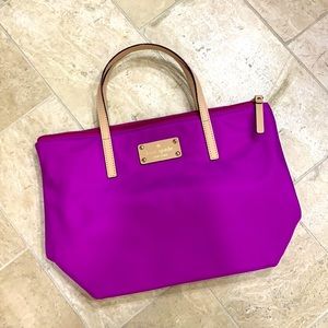 Kate Spade Magenta Nylon Tote Bag